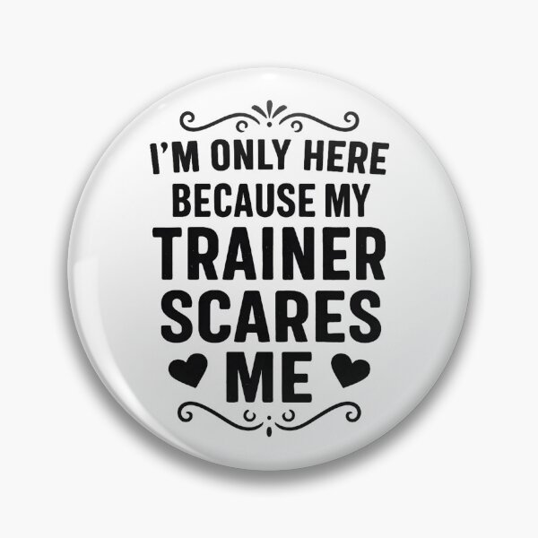 Item preview, I'm Only Here Because My Trainer Scares Me Retro Workout designed and sold by hemagamo.