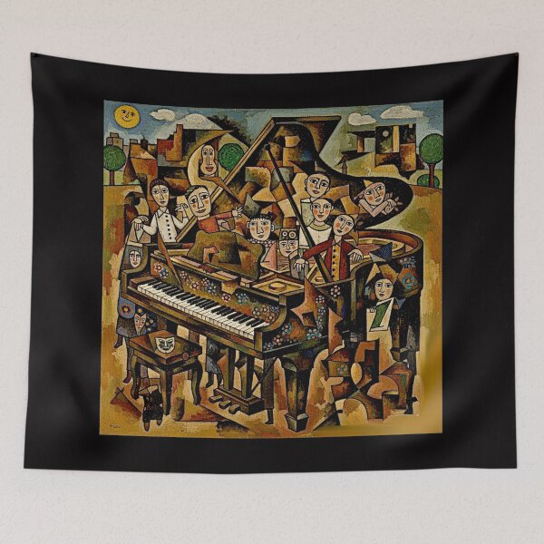 Item preview, A Piano music poster hommage#4 designed and sold by Helios Be. Lavsh.