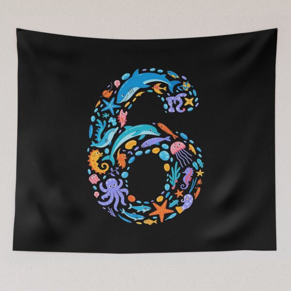 Item preview, Under Sea 6 Six Year Kids 6th Birthday Party Ocean Animals  designed and sold by Belkisallen.