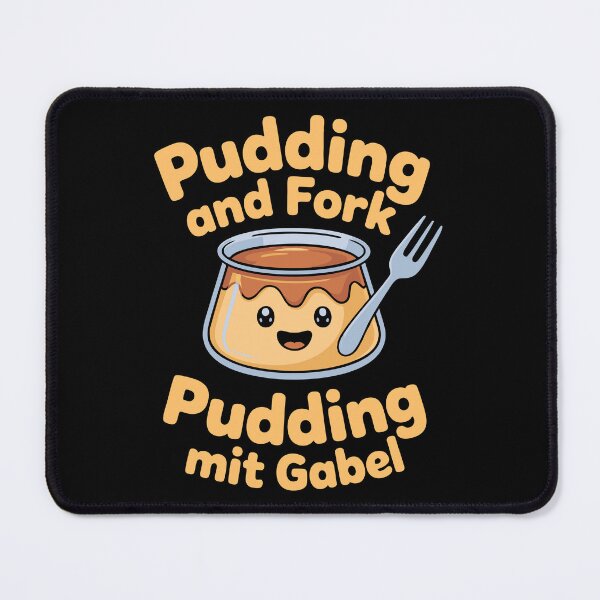 Item preview, Pudding mit gabel pudding and fork viral meme food german designed and sold by w1ckerman.
