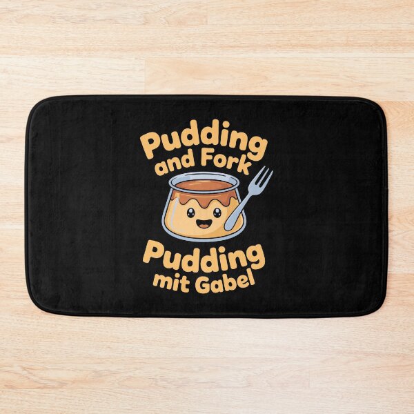 Item preview, Pudding mit gabel pudding and fork viral meme food german designed and sold by w1ckerman.