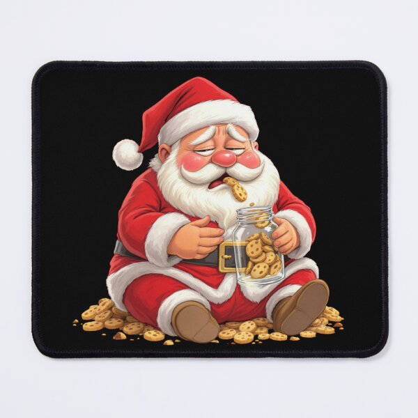 Item preview, Funny Santa Eating Too Many Cookies | Cute Chubby Santa Christmas Design designed and sold by ColorSplash123.