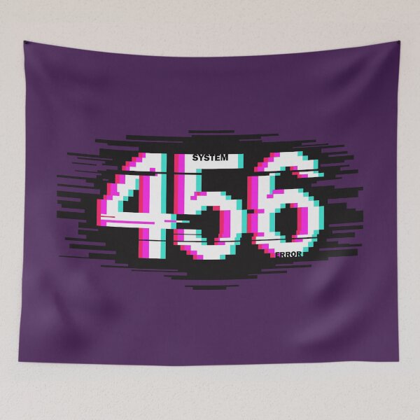 Item preview, System Error 456 Digital Glitch Art - Cyberpunk Tech Design designed and sold by cabana.space.