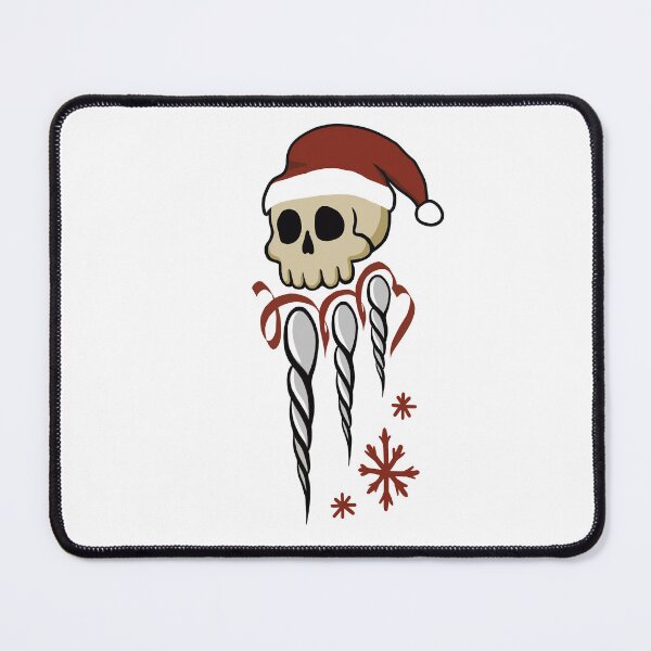 Item preview, Cute Winter Skull With Icicles – Gothic Christmas Emblem designed and sold by OOctopusStore.