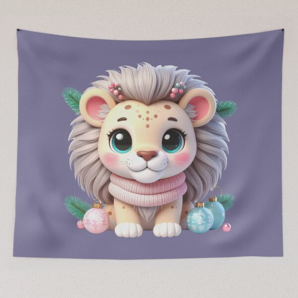 Item preview, Christmas Lion x Leo Zodiac sign designed and sold by Pixelo Studio.