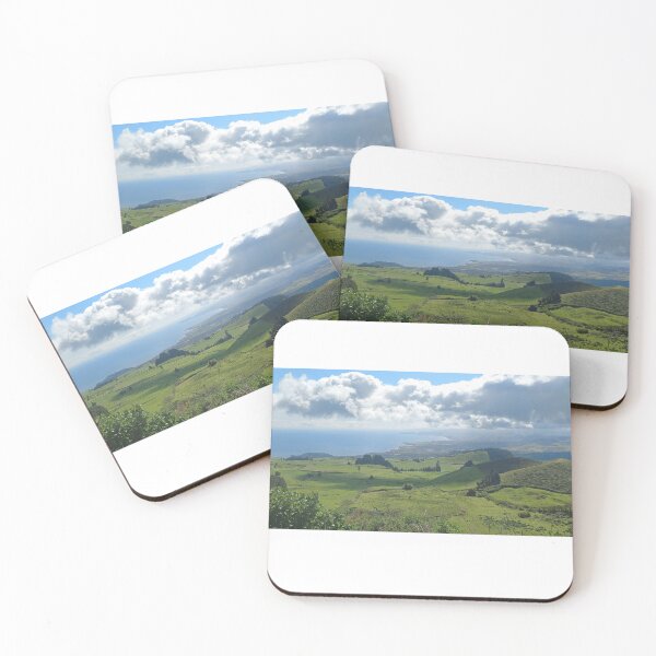 Item preview, The photograph shows the view of the lush green island of Sao Miguel in the Azores archipelago. designed and sold by Knock on my door.