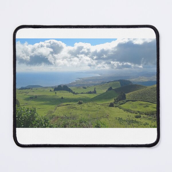 Item preview, The photograph shows the view of the lush green island of Sao Miguel in the Azores archipelago. designed and sold by Knock on my door.