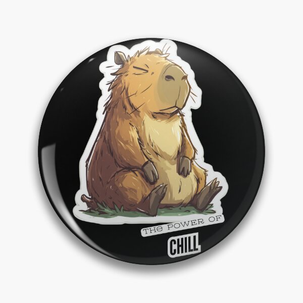 Item preview, Chill Capybara Vibes – “The Power of Chill” Relaxed Capybara Illustration designed and sold by KZurHTPC.