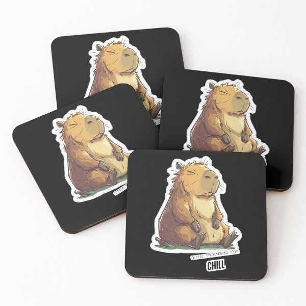 Item preview, Chill Capybara Vibes – “The Power of Chill” Relaxed Capybara Illustration designed and sold by KZurHTPC.