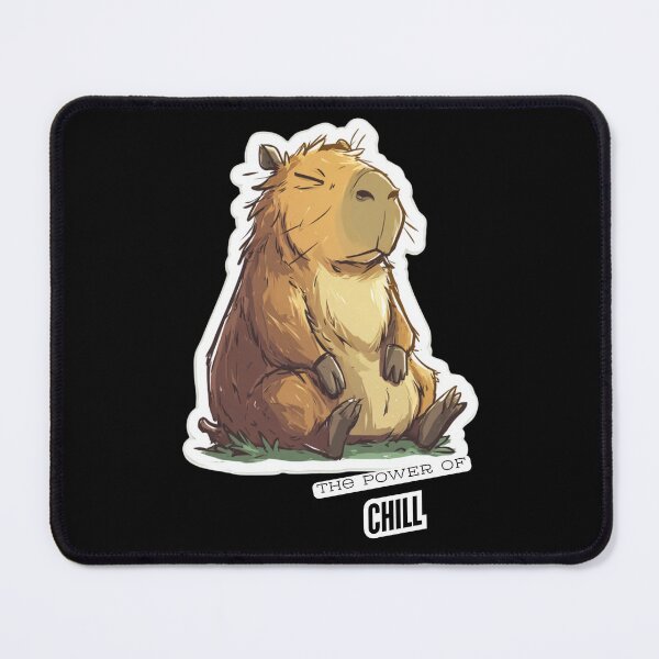 Item preview, Chill Capybara Vibes – “The Power of Chill” Relaxed Capybara Illustration designed and sold by KZurHTPC.