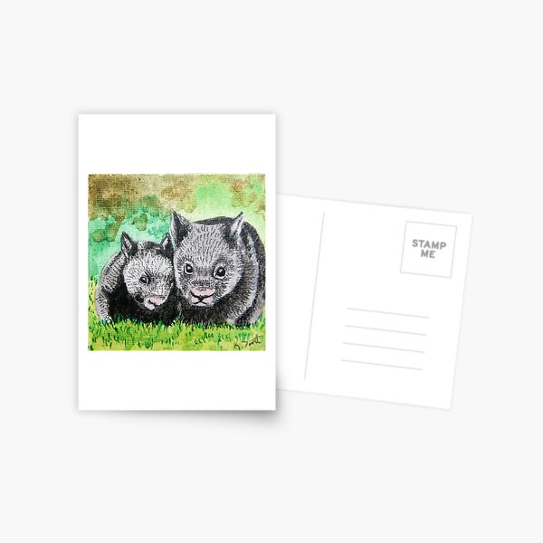 Wombats Postcard
