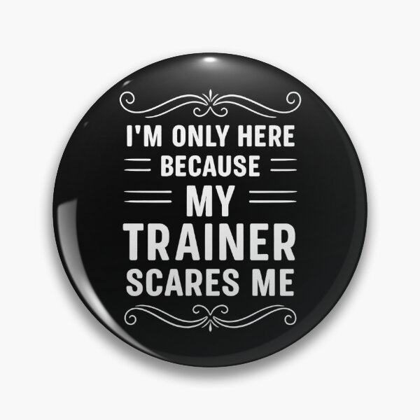 Item preview, I'm Only Here Because My Trainer Scares Me Retro Workout designed and sold by hemagamo.