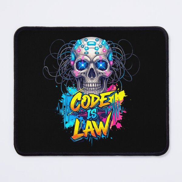 Item preview, Cyberpunk Coder Skull Quote designed and sold by SholoStudio.