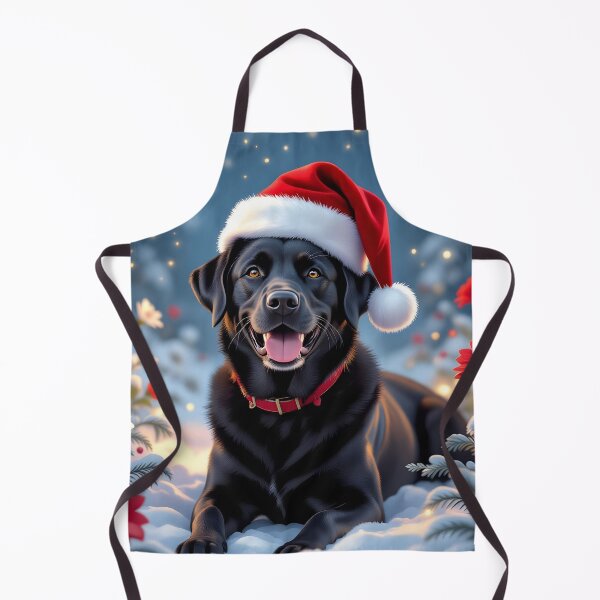 Item preview, Black lab in a cute Christmas hat,Merry Christmas designed and sold by Magixa.