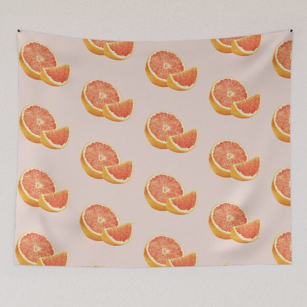 Item preview, Grapefruit Wedge Next to Half a Grapefruit designed and sold by Violet Peonies.