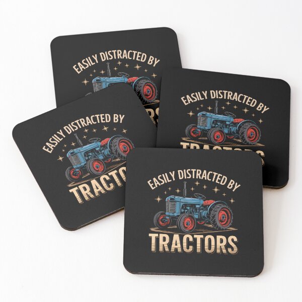 Item preview, Easily Distracted By Tractors Vintage Tractor Graphic Tee designed and sold by JanieLucia.