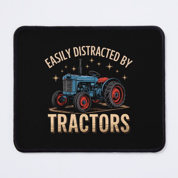 Item preview, Easily Distracted By Tractors Vintage Tractor Graphic Tee designed and sold by JanieLucia.