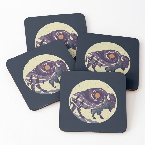 Item preview, Double Exposure Winter Bison Buffalo designed and sold by CANDO ART STORE.