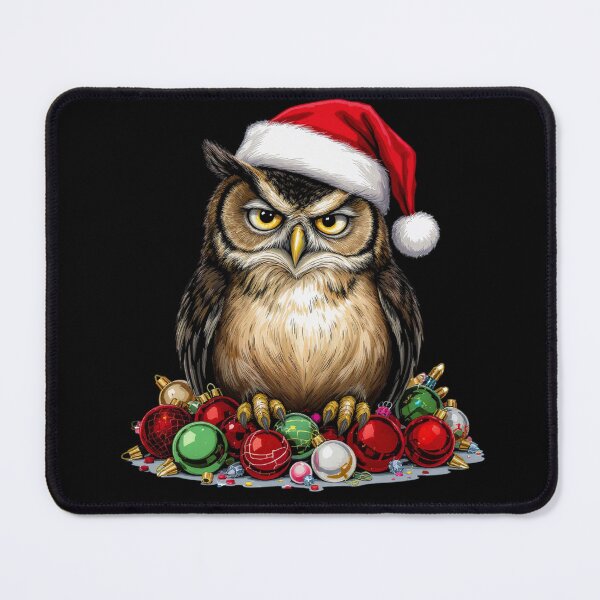 Item preview, Grumpy Owl – “Too Early for Christmas!” | Funny Christmas Owl Design designed and sold by ColorSplash123.