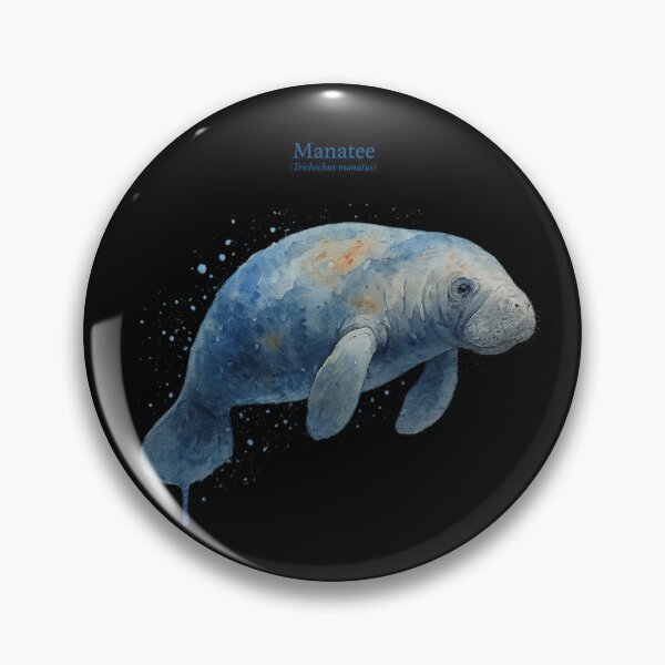 Item preview, Calming Watercolor Portrait of a Manatee designed and sold by Por.Ahi.PR.