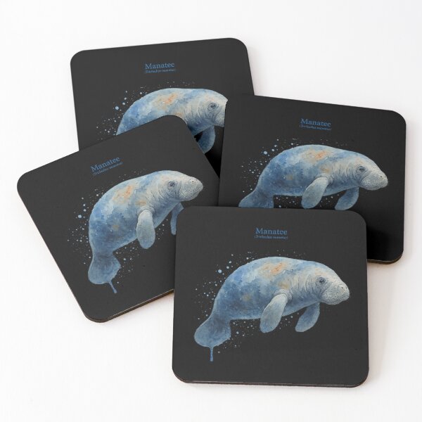 Item preview, Calming Watercolor Portrait of a Manatee designed and sold by Por.Ahi.PR.
