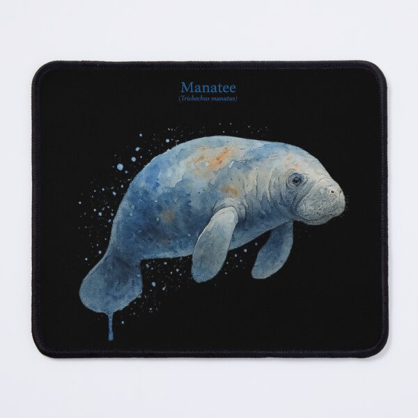 Item preview, Calming Watercolor Portrait of a Manatee designed and sold by Por.Ahi.PR.