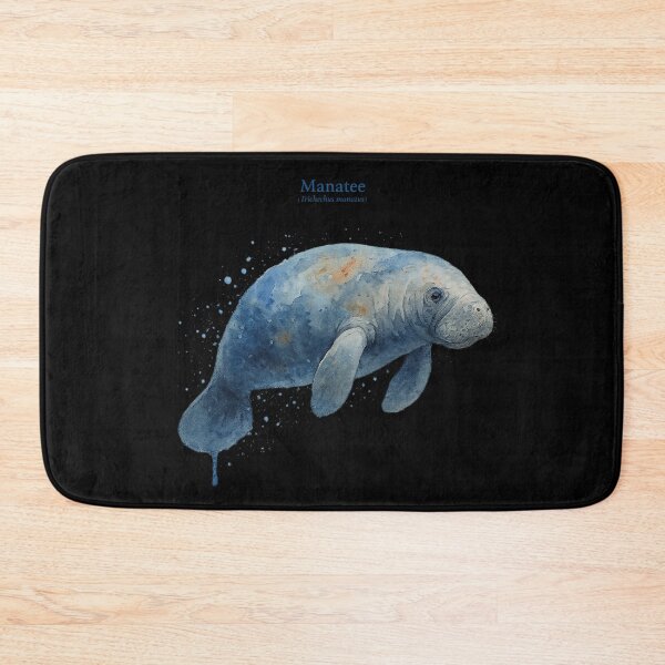 Item preview, Calming Watercolor Portrait of a Manatee designed and sold by Por.Ahi.PR.