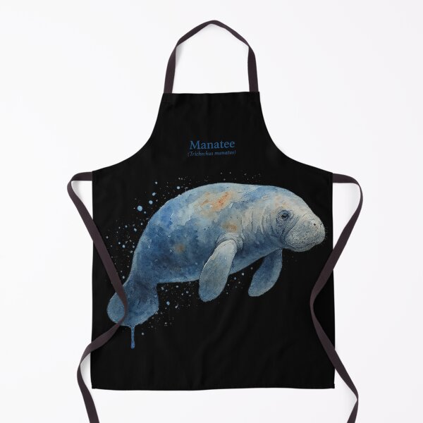Item preview, Calming Watercolor Portrait of a Manatee designed and sold by Por.Ahi.PR.
