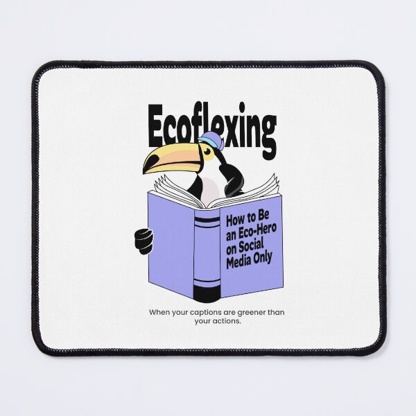 Item preview, Eco-Hero Toucan – Funny Satirical Cartoon Bird Reading a Book designed and sold by Heytoucan.
