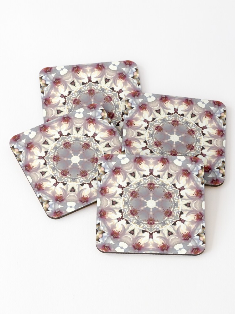 Thumbnail 1 of 5, Coasters (Set of 4), Delicate Transformation designed and sold by ElisabethFriday.