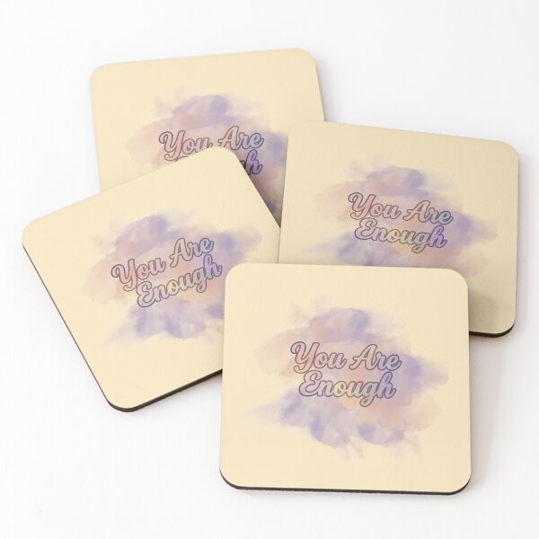 Item preview, You Are Enough T-Shirt - Dreamy Pastel Script Affirmation Quote designed and sold by SebastianSpace.