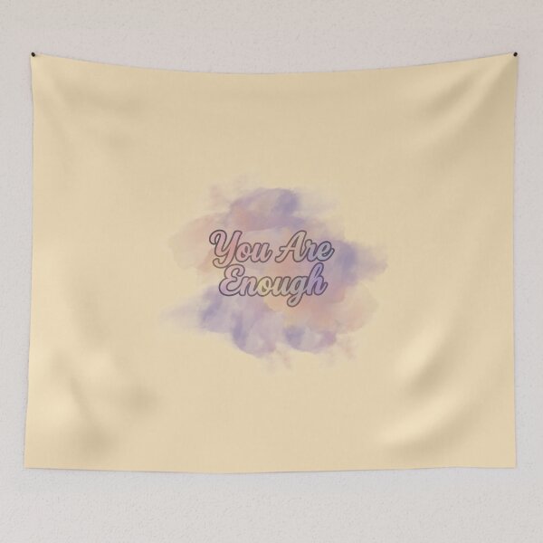 Item preview, You Are Enough T-Shirt - Dreamy Pastel Script Affirmation Quote designed and sold by SebastianSpace.