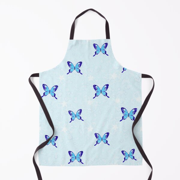 Item preview, Magical Blue & Aqua Sparkly Butterflies – Nature Botanical Pattern designed and sold by LiudmylaMaika.