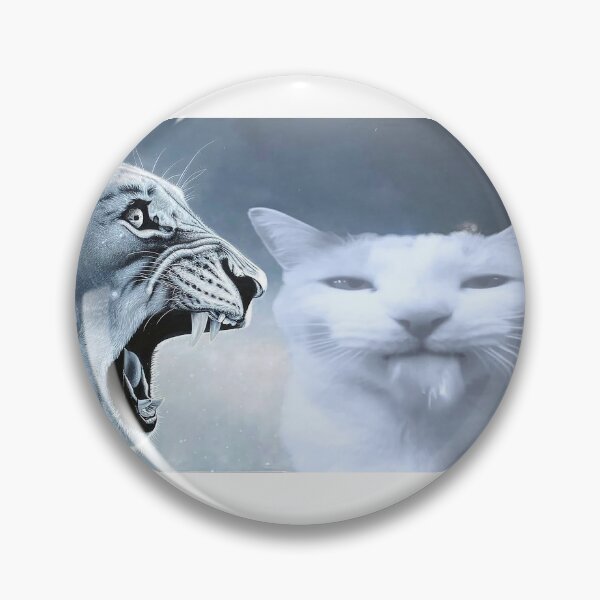 Item preview, Cat Ragebaiting Lion meme designed and sold by SkrenClothing.