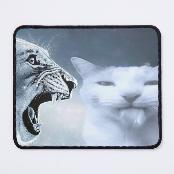 Item preview, Cat Ragebaiting Lion meme designed and sold by SkrenClothing.