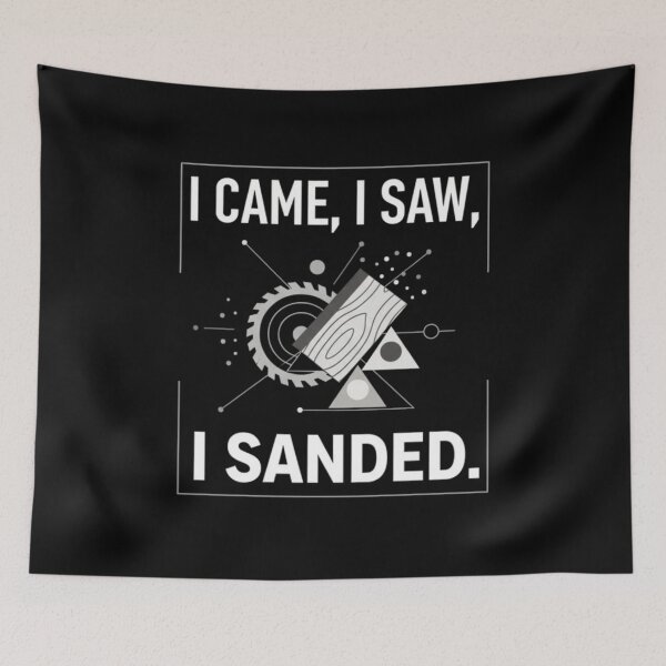 Item preview, Saw & Sand Woodworking Quote designed and sold by Ink-Fusions.