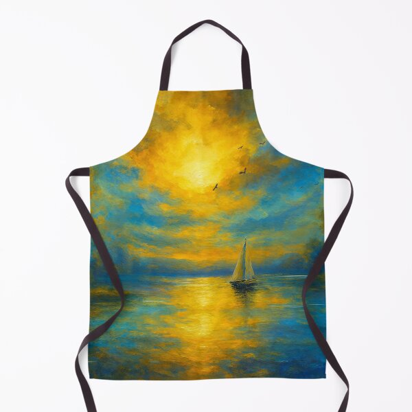 Item preview, Golden Serenity Sunset Sailboat on Tranquil Lake designed and sold by Joey Santiago.