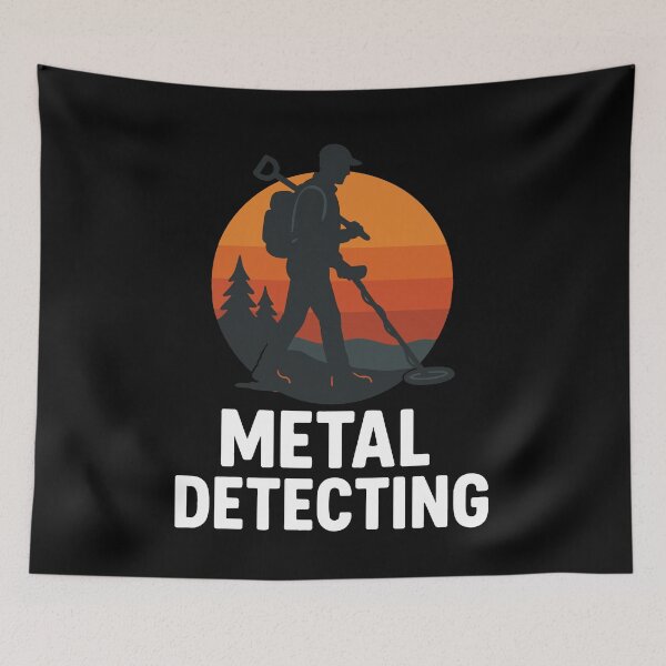 Item preview, Metal Detecting Adventure Treasure Hunt Silhouette designed and sold by LuminOrb.