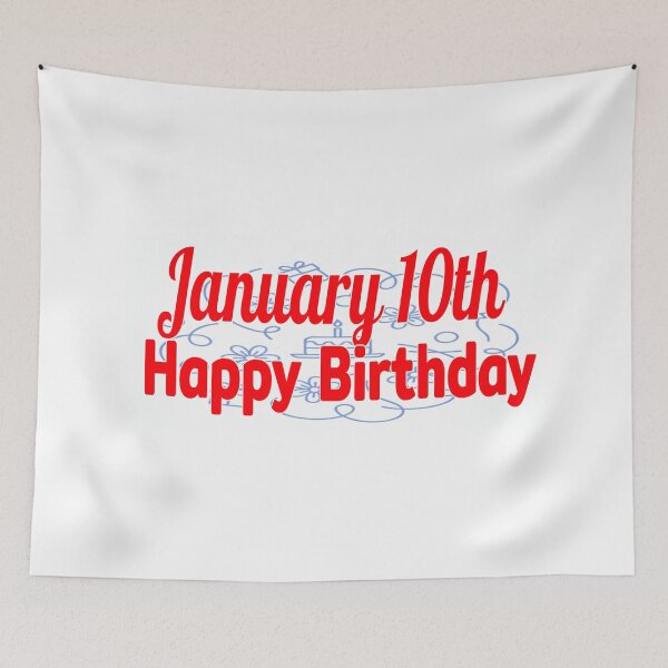 Item preview, January 10th, Gift birthday  designed and sold by Sujinthaiart.