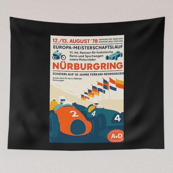 Item preview, Nurburgring 1978 variation vintage poster #1 designed and sold by Helios Be. Lavsh.