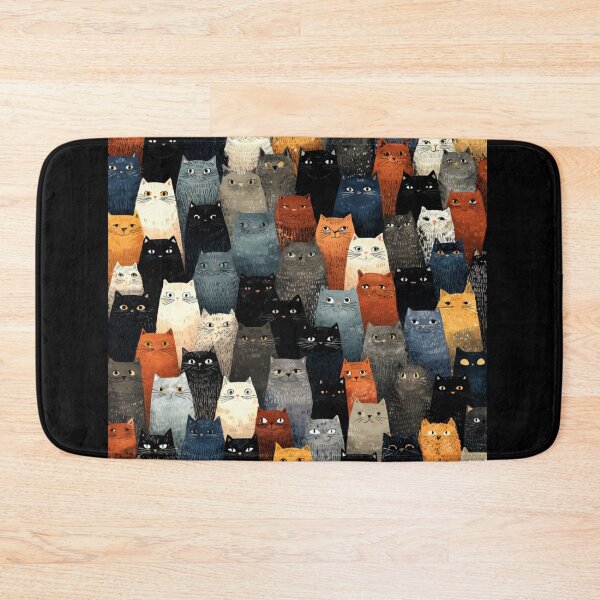 Item preview, cats gang faces pattern designed and sold by SmileshareShop.