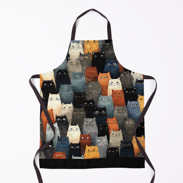 Item preview, cats gang faces pattern designed and sold by SmileshareShop.
