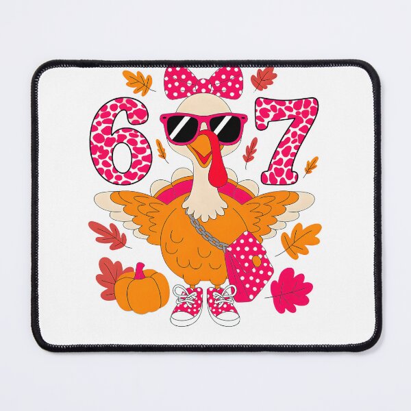 Item preview, 6 7 Thanksgiving Leopard Bow Turkey six Seven Meme designed and sold by mjohnson9.