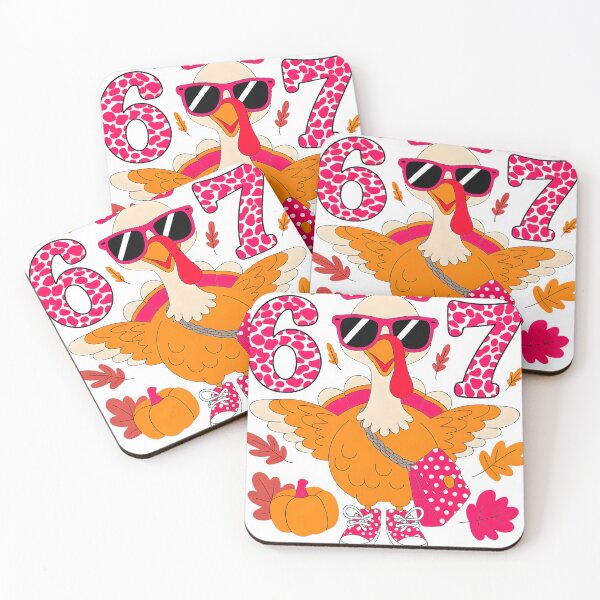 Item preview, 6 7 Thanksgiving Leopard Bow Turkey six Seven Meme designed and sold by mjohnson9.