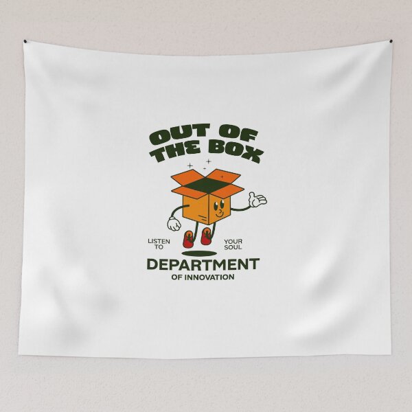 Item preview, Out of the Box – Innovation Department Cartoon Box Character designed and sold by Heytoucan.