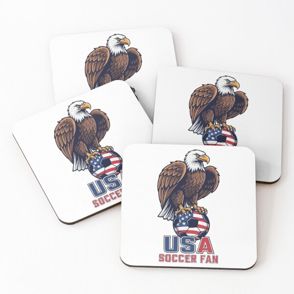 Item preview, USA Soccer Fan Bald Eagle | American Soccer Pride designed and sold by Mido-artister.