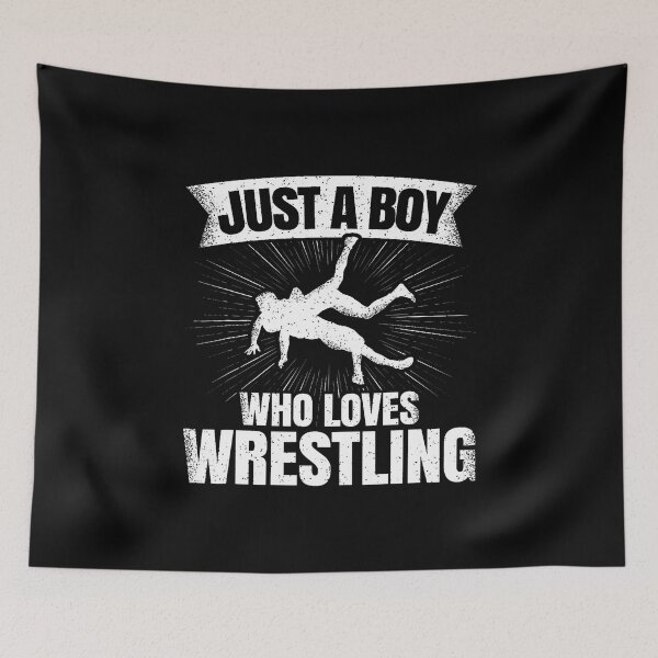 Item preview, Just A Boy Who Loves Wrestling Wrestler Boys Kids designed and sold by AlicaMonica.