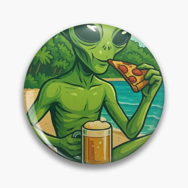 Item preview, Alien eat pizza  designed and sold by reyjf.