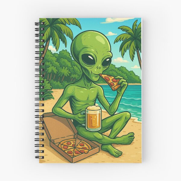 Item preview, Alien eat pizza  designed and sold by reyjf.