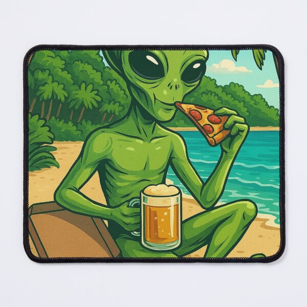 Item preview, Alien eat pizza  designed and sold by reyjf.